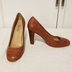 Michael Kors alligator print heels